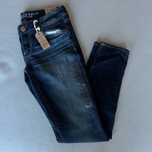 Women’s American Eagle Late Night Indigo Jegging Super Stretch Regular Fit Jeans